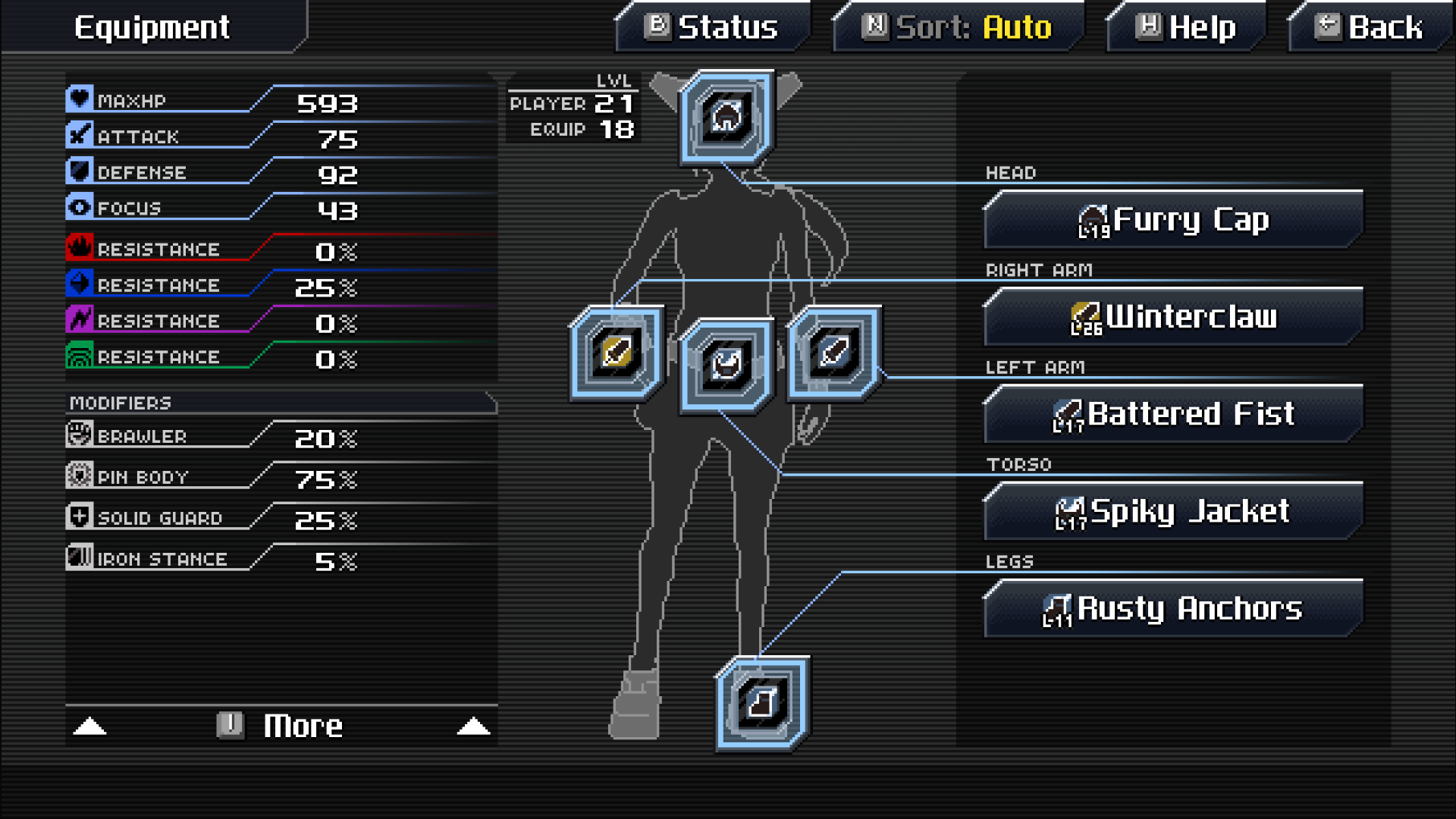 CrossCode inventory